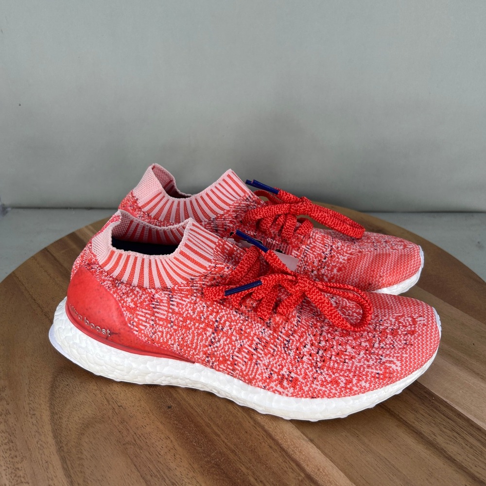 Adidas UltraBoost Uncaged Womens Running Shoes Red White S80782 Size 8 Knit